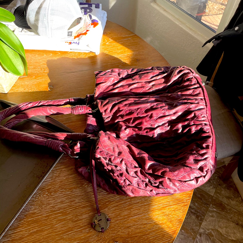 Donald Pliner Purple Purse